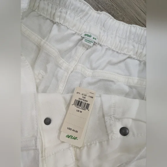 NWT Aerie White Denim Button Up Skirt Medium - Picture 3 of 5